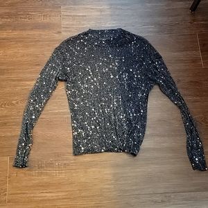 See-through star undershirt long sleeve